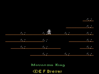 Mountain King title screen for Atari 2600